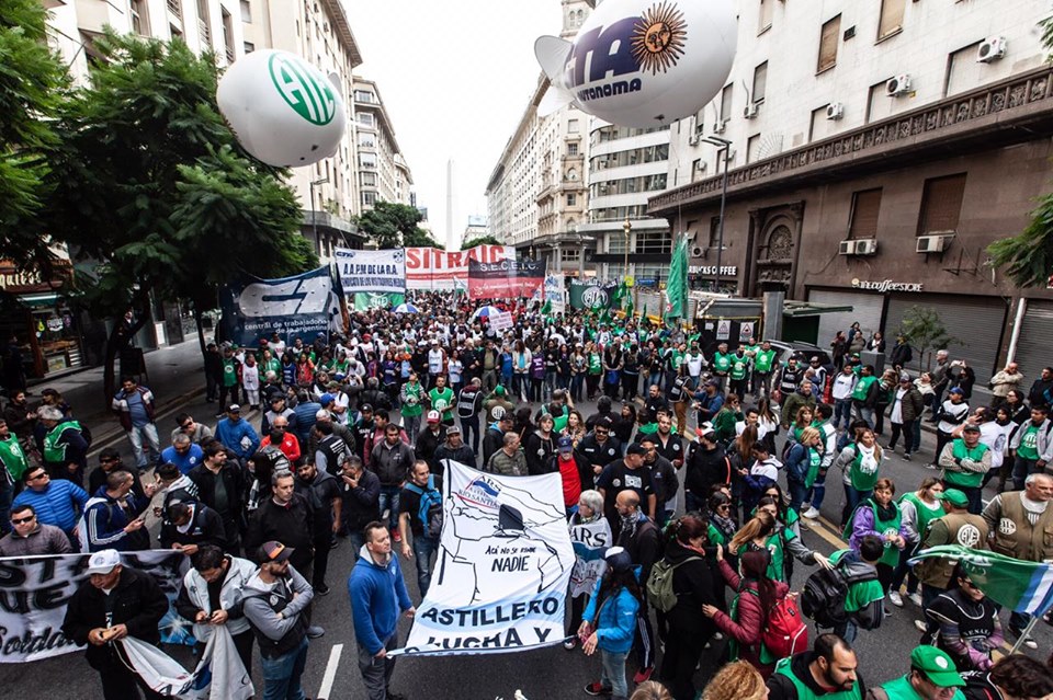 ELA se solidariza con el paro nacional en Argentina — ELA Sindikatua